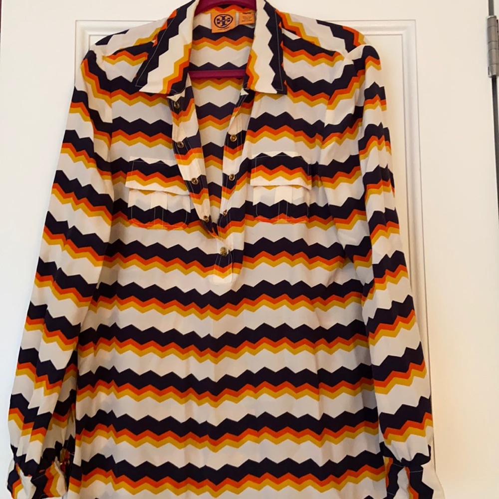 Tory Burch stripped shirt dress